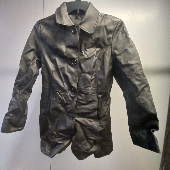 Medium Jacquline Smith 100% Leather Jacket - Picture 1 of 5